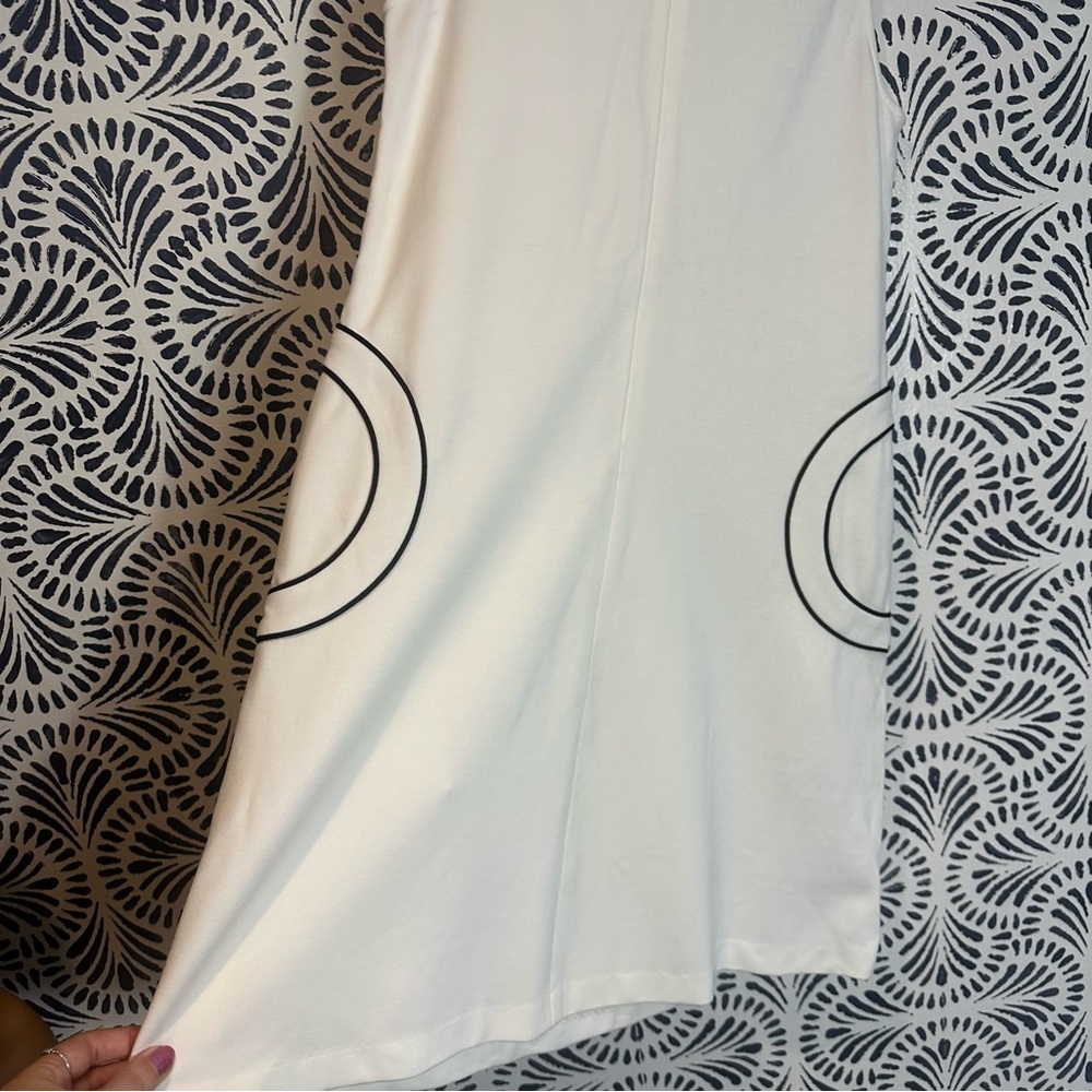Lisa Perry Barneys New York Ivory Circle Mod Pocket Dress - Picture 4 of 12